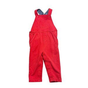 Baby Boden Red Kids Overalls